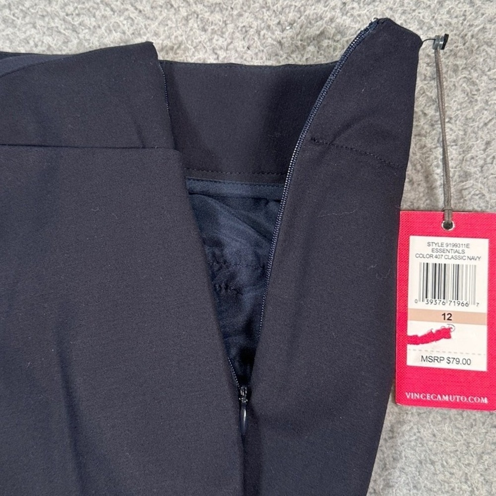 NWT Vince Camuto Dress Pants Women's 12 Navy Ankle Trousers Career Workwear - Picture 4 of 11